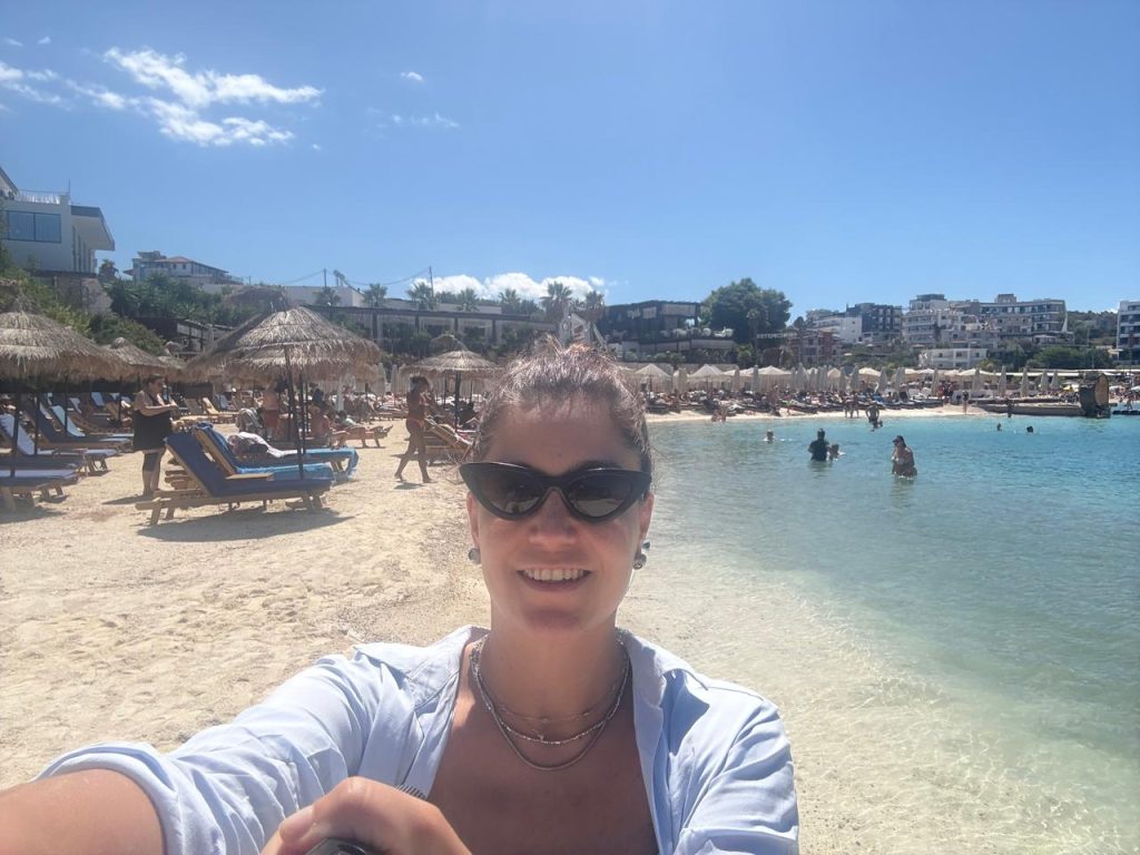 Curtindo a praia em Ksamil